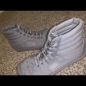 High top all gray vans